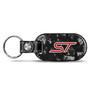 Ford ST LED Printed on Real Forged Carbon Fiber Tag Style Key Chain