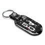 Ford Mustang 5.0 LED Printed on Real Forged Carbon Fiber Tag Style Key Chain