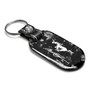 Ford Mustang LED Printed on Real Forged Carbon Fiber Tag Style Key Chain