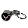 Chevrolet Corvette C8 Black Chrome Engine Piston Style Metal Key Chain