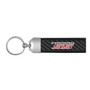 Chevrolet Camaro SS Real Carbon Fiber Strap with Black Leather Stitching Edge Key Chain