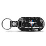 Ford Mustang Tri-Bar LED Printed on Real Forged Carbon Fiber Tag Style Key Chain