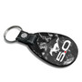 Ford Mustang 5.0 LED Printed on Real Forged Carbon Fiber Tear-Drop Style Key Chain