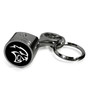 Dodge Hellcat Logo Black-Chrome Finish Engine Piston and Rod Metal Key Chain