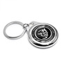 Dodge Demon Real Black Carbon Fiber Chrome Roundel Metal Case Key Chain