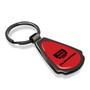 Jeep Gladiator on Red Dome Dark Gunmetal Metal Teardrop Key Chain