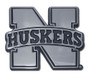 University of Nebraska Huskers NCAA College Chrome Plated Premium Metal Car Truck Motorcycle Emblem