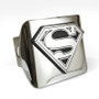 Superman Emblem Chrome Metal Hitch Cover