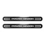 RAM Power Wagon Black Sticks Style Real Carbon Fiber 2 Pcs Universal Door-Sill-Step Protector Guard Decal