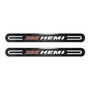 HEMI 392 Logo Black Sticks Style Real Carbon Fiber 2 Pcs Universal Door-Sill-Step Protector Guard Decal