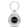 Ford F-150 Raptor Crystal Rhinestone Roundel Chrome Metal Key Chain with Real Carbon Fiber Backing