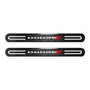Dodge Black Sticks Style Real Carbon Fiber 2 Pcs Universal Door-Sill-Step Protector Guard Decal