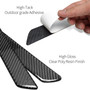 Chrysler Logo Black Blade Style Real Carbon Fiber 2 Pcs Universal Door-Sill-Step Protector Guard Decal