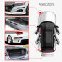 HEMI Powered Black Blade Style Real Carbon Fiber 2 Pcs Universal Door-Sill-Step Protector Guard Decal