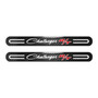 Dodge Challenger R/T Classic Black Sticks Style Real Carbon Fiber 2 Pcs Universal Door-Sill-Step Protector Guard Decal