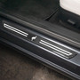 Ford new Bronco Logo Real Carbon Fiber 4 Pcs Universal Door Sill Step Protector Guard Decal Plates