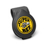 Dodge Supper-Bee in Yellow Black Leather Magnetic Sunglass Holder Car Sun Visor Mount Clip