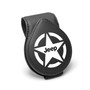 Jeep Willys Star Black Leather Magnetic Sunglass Holder Car Sun Visor Mount Clip