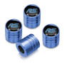 Ford Focus RS in Black on Blue Cylinder Style Aluminum Tire Valve Stem Caps