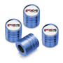 Ford F-150 FX4 Off-Road in White on Blue Cylinder Style Aluminum Tire Valve Stem Caps
