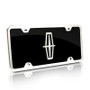 Lincoln Black Acrylic License Plate with Chrome Frame Kit