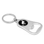 Ford Bronco Black Logo Chrome Finish Flat Bottle Opener Metal Key Chain