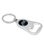 Ford RS Black Logo Chrome Finish Flat Bottle Opener Metal Key Chain
