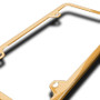 Slim Gold Finish ABS Plastic 4 Holes License Plate Frame