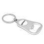 Ford F-150 White Logo Chrome Finish Flat Bottle Opener Metal Key Chain