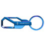 Ford Mustang Tri-Bar Metallic Blue Carabiner-style Snap Hook Metal Key Chain