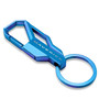 Ford Maverick Metallic Blue Carabiner-Style Snap Hook Metal Key Chain