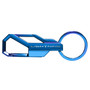Ford F-150 Lightning Metallic Blue Carabiner-Style Snap Hook Metal Key Chain