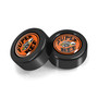 Dodge Super-Bee in Black Dome Logo on Black two ABS Plastic License Plate Frame Screw Cover Set