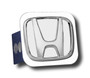 Honda 3D Chrome Logo Steel Tow Hitch Cover Plug, Official Licensed
