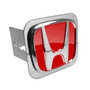 Honda 3D Red Logo Steel Tow Hitch Cover Plug, Official Licensed