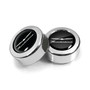 Ford Thunderbird in Black on Chrome two ABS Plastic License Plate Frame Screw Cover Set