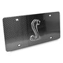 Ford Mustang Cobra 3D Heavy Metal Logo on Real Black Carbon Fiber License Plate