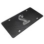 Ford Mustang Cobra 3D Heavy Metal Logo on Real Black Carbon Fiber License Plate