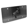 Ford Bronco 3D Black Logo on Real Black Carbon Fiber License Plate