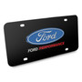 Ford Performance 3D Logo on Black Stainless Steel License Plate