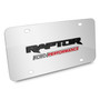 Ford Performance F-150 Raptor 3D Logo on Mirror Chrome Stainless Steel License Plate