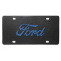 Ford 3D Script Logo on Real Black Carbon Fiber License Plate