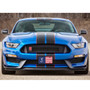 Ford Mustang GT350R Logo USA Flag Graphic Special Aluminum Metal License Plate