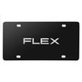 Ford Flex 3D Nameplate Black Stainless Steel License Plate