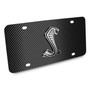 Ford Mustang GT350R 3D Logo Black Carbon Fiber Patten Steel License Plate