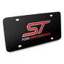 Ford Performance ST 3D Logo on Black Stainless Steel License Plate