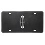 Lincoln 3D Chrome Logo on Real Black Carbon Fiber License Plate