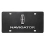 Lincoln Navigator Dual 3D Logo on Real Black Carbon Fiber License Plate