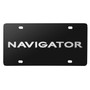 Lincoln Navigator 3D Nameplate Black Stainless Steel License Plate