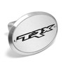 RAM 1500 TRX 3D Logo on Oval Brushed Silver Billet Aluminum 2 inch Tow Hitch Cover